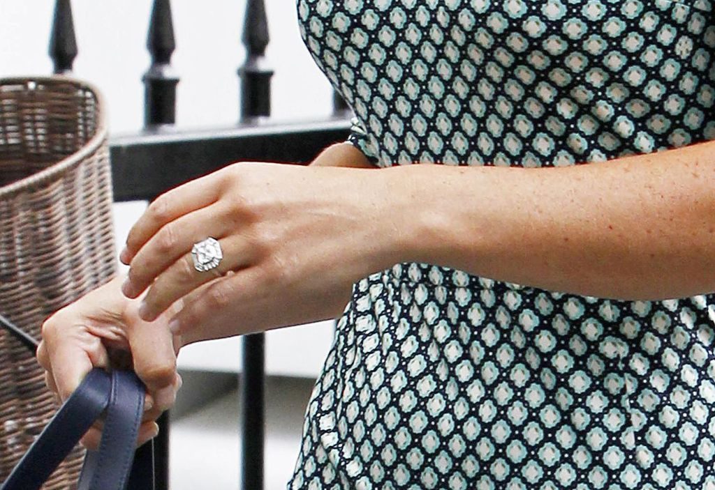 Mandatory Credit: Photo by Beretta/Sims/REX/Shutterstock (5778455j) Pippa Middleton engagement ring Pippa Middleton out and about, London, UK - 21 Jul 2016