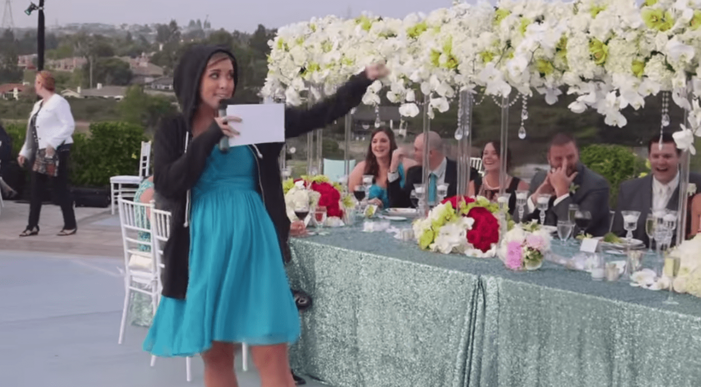 Maid of Honor Raps Coolest Speech Ever- Must Watch!