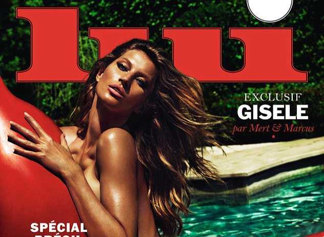 Gisele Bundchen Poses Completely Nude for Liu Cover