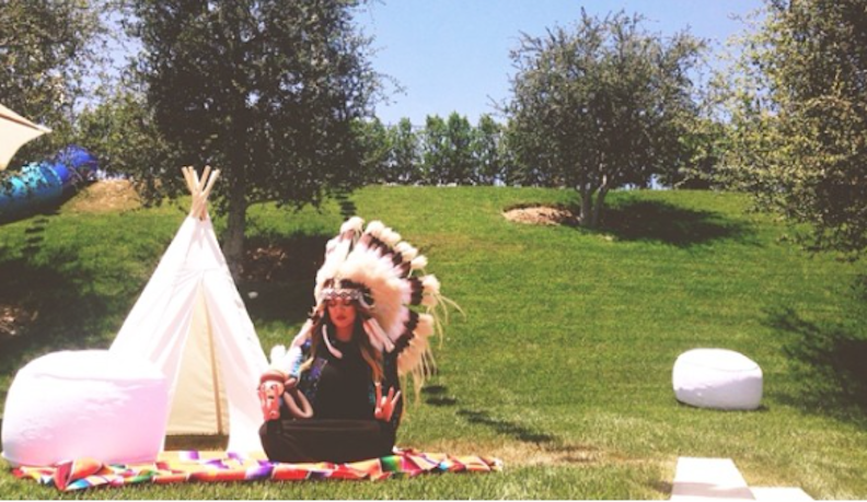 Khloe Kardashian Appears Offensive in Native American Get-Up